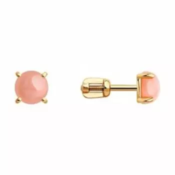 Серьги из золота с опалами