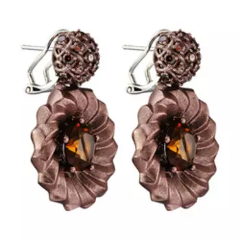 Серьги с элементами из драг. мет.