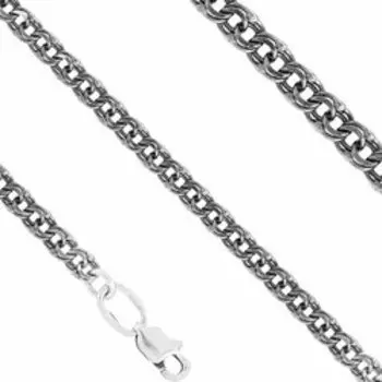 Серебряная цепь плетение "Бисмарк"