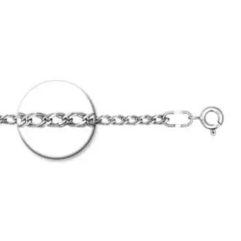 Серебряная цепь плетение "Двойной ромб"