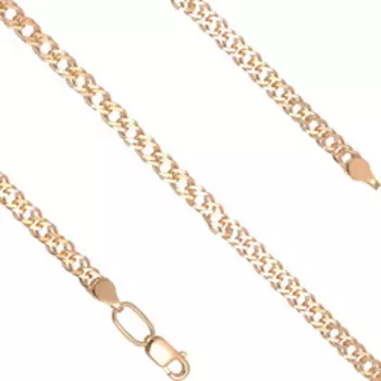 Серебряная цепь плетение "Двойной ромб"