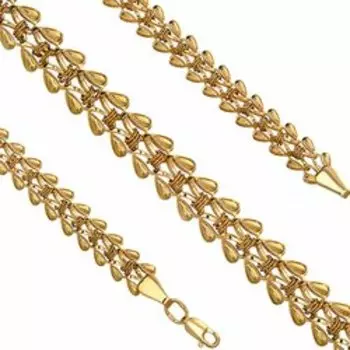 Серебряная цепь плетение "Фантазийное"