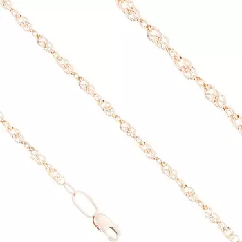 Серебряная цепь плетение "Сингапур"