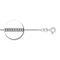 Серебряная цепь плетение "Снейк"