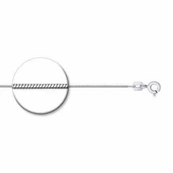 Серебряная цепь плетение "Снейк"