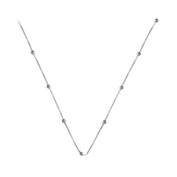 Серебряная цепь плетение "Венецианское" с шариками