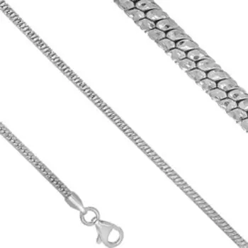Серебряная цепь с алмазной обработкой плетение "Фантазийное"