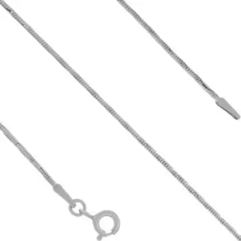 Серебряная цепь с алмазной обработкой плетение "Снейк"