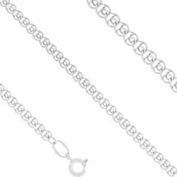 Серебряная цепь плетение "Love"