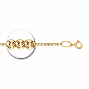 Серебряная цепочка плетение "Love"