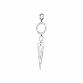 Серебряная одиночная серьга