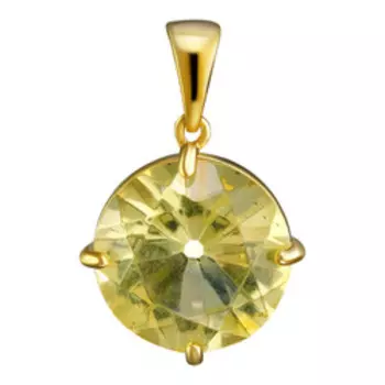 Серебряная подвеска c янтарем