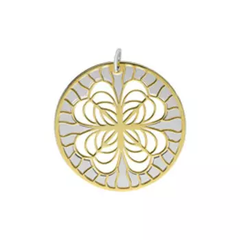 Серебряная подвеска "Четырехлистник"