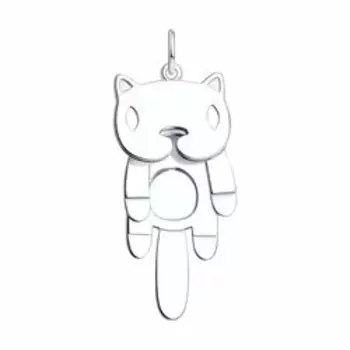 Серебряная подвеска "Котик"