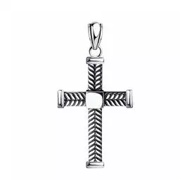 Серебряная подвеска-крест