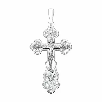 Серебряная подвеска-крест