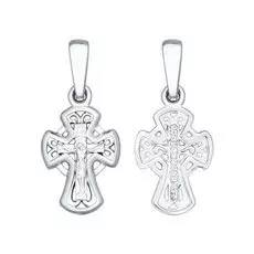 Серебряная подвеска-крест