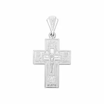 Серебряная подвеска-крест