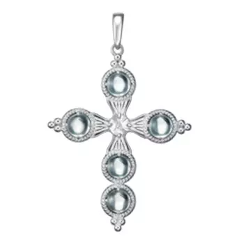 Серебряная подвеска-крест 925 пробы