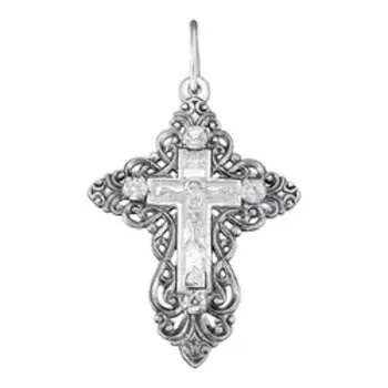 Серебряная подвеска-крест 925 пробы