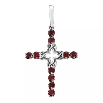 Серебряная подвеска - крест 925 пробы