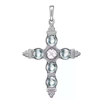 Серебряная подвеска-крест 925 пробы