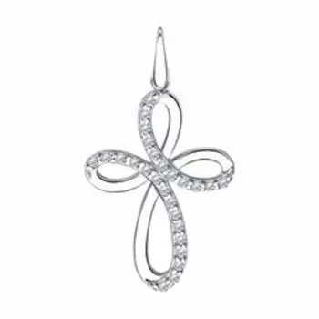 Серебряная подвеска-крест 925 пробы