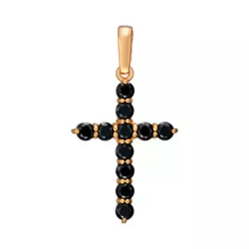 Серебряная подвеска-крест 925 пробы