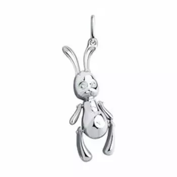 Серебряная подвеска "Кролик"