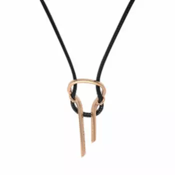 Серебряная подвеска на шнурке "Будь скор на слышание"