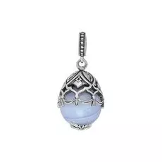 Серебряная подвеска с агатом