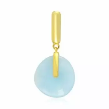 Серебряная подвеска с аквамарином