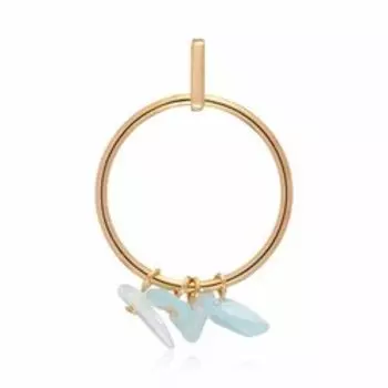 Серебряная подвеска с аквамарином