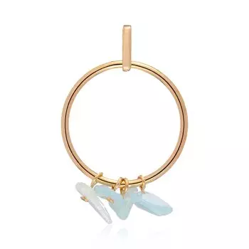 Серебряная подвеска с аквамарином