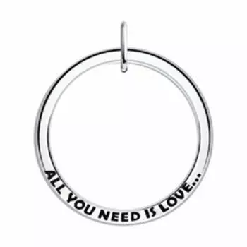 Серебряная подвеска с эмалью