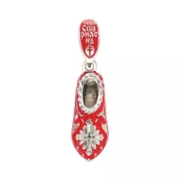 Серебряная подвеска с эмалью "Чудо Спиридона"