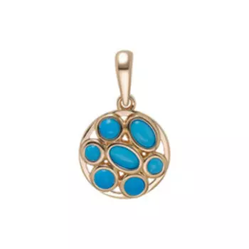 Серебряная подвеска с бирюзой