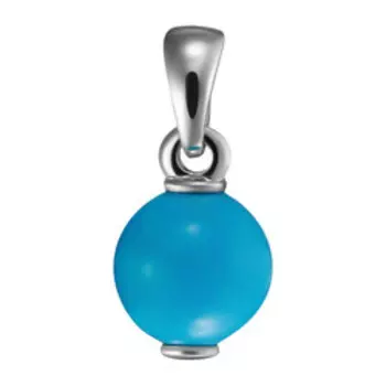 Серебряная подвеска с бирюзой