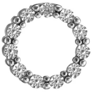 Серебряная подвеска с бриллиантом