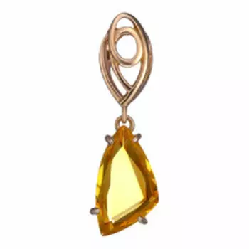 Серебряная подвеска с цитрином