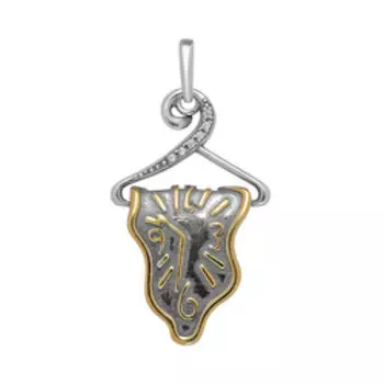 Серебряная подвеска с фианитами