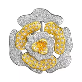 Серебряная подвеска с фианитами