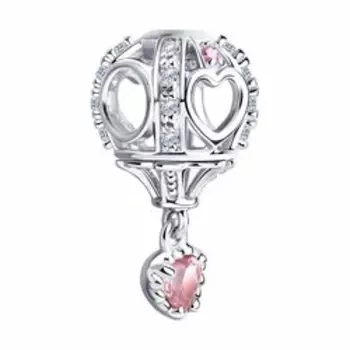 Серебряная подвеска с фианитами