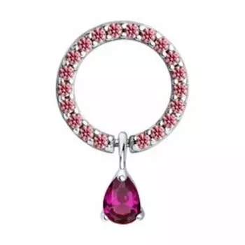 Серебряная подвеска с фианитами