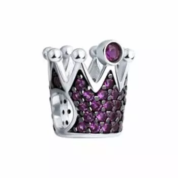 Серебряная подвеска с фианитами "Корона"