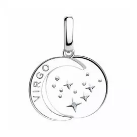 Серебряная подвеска с фианитом "Дева"