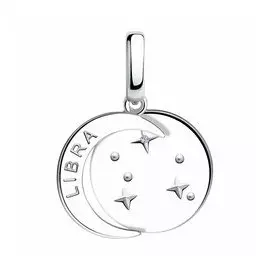 Серебряная подвеска с фианитом "Весы"