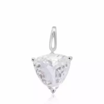 Серебряная подвеска с горным хрусталем