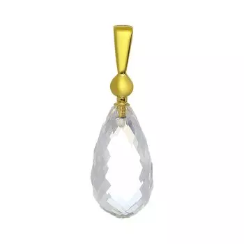 Серебряная подвеска с горным хрусталем