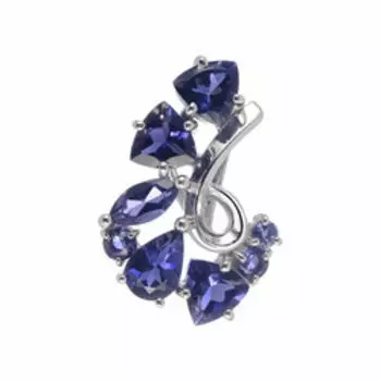 Серебряная подвеска с иолитами